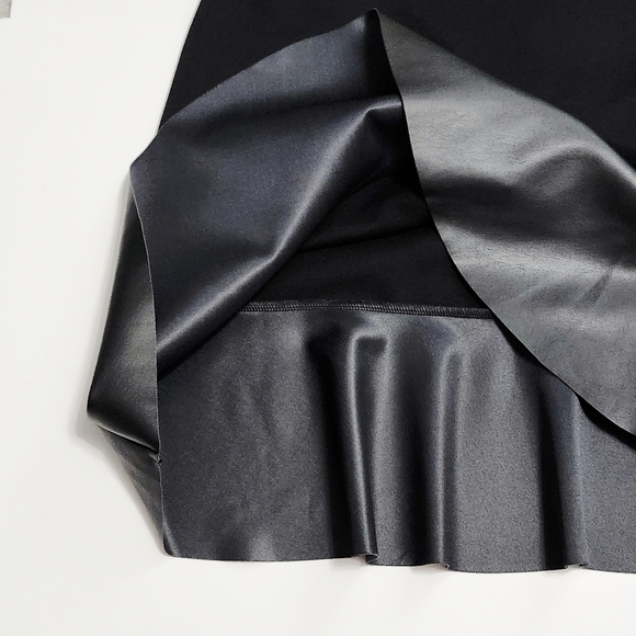 Michael Kors Black Ruffled Hem-Mixed Skirt L - Picture 10 of 14